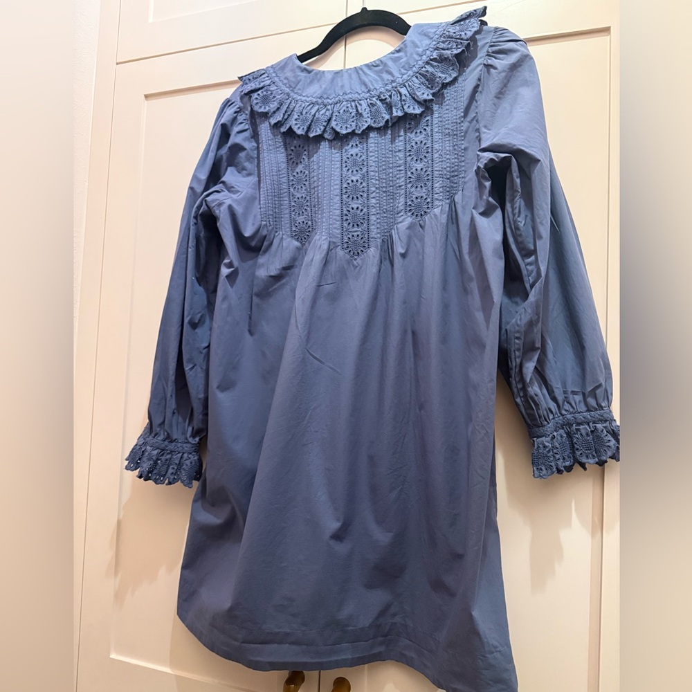 Doen Nerona dress in Atlantic blue - Picture 2 of 3